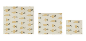 Reusable Fabric Beeswax Food Wraps w/ Prints