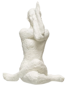 Female Resin Yoga Figure w Volcano Finish