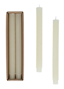 Hobnail Taper Candle