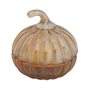 Iridescent Glass Pumpkin/Squash Jar